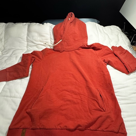 AMPERSAND AVE Rust Hooded Sweatshirt - Picture 1 of 6